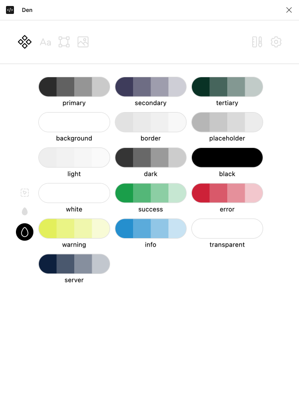 component backgroundcolor