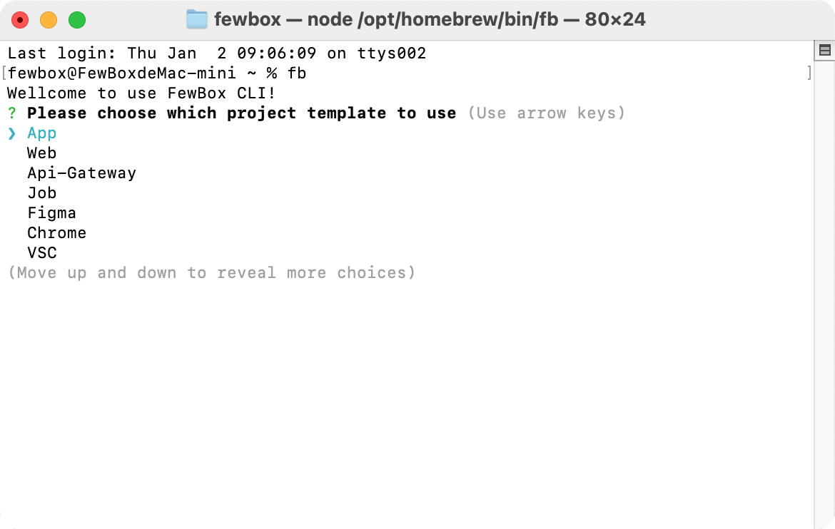 frontend cli