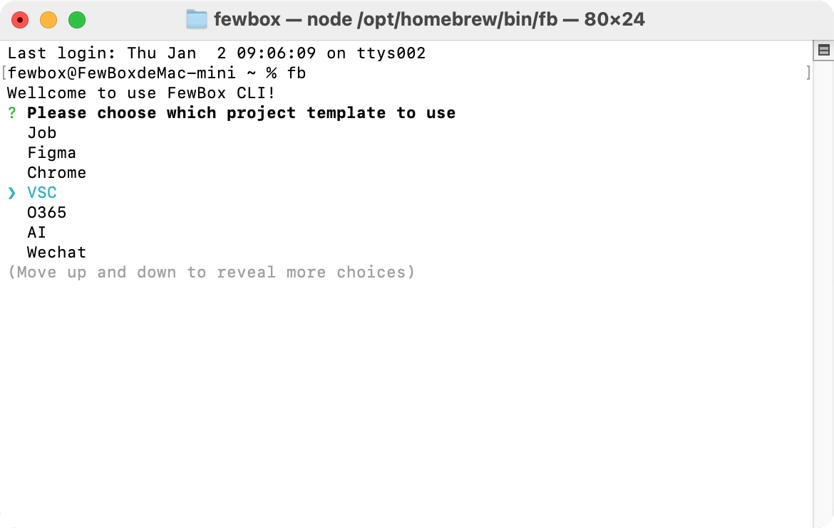 frontend cli